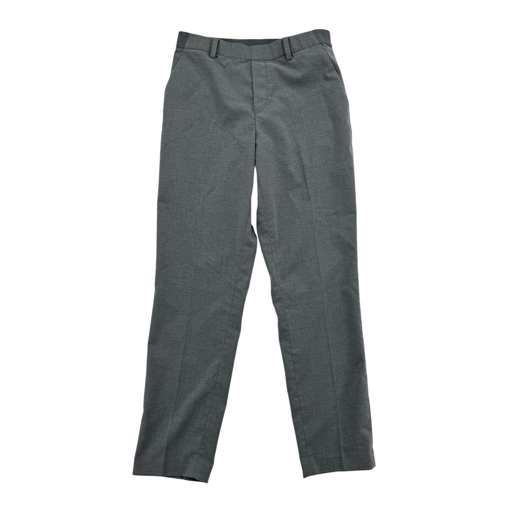 Uniqlo EZY Ankle Dress Pants Womens S Gray Excellent Tapered Stretch Pull On